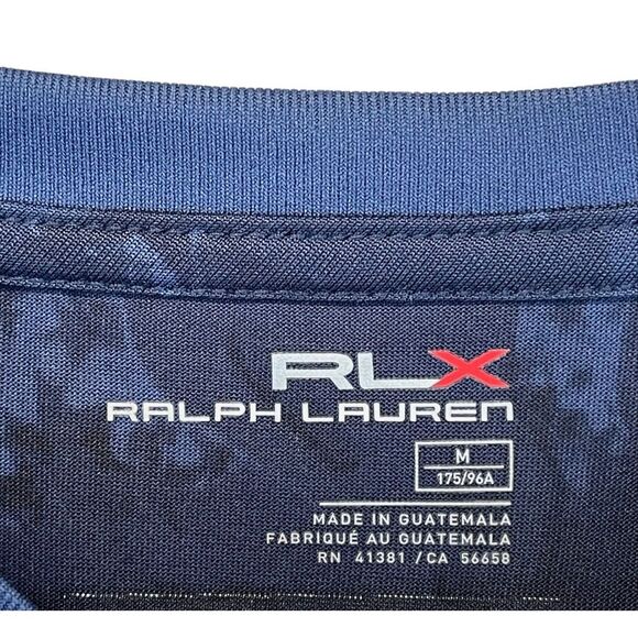 RLX RALPH LAUREN Men Long Sleeve Performance Shirt M Navy Ryder Cup Golfcore NEW - Picture 8 of 12